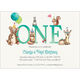 Woodland First Birthday Invitations Image 3 of 4